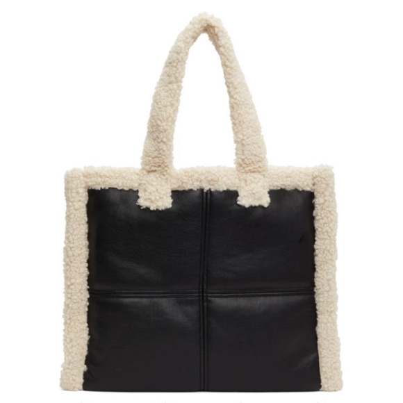 STAND STUDIO LOLA TOTE Black/Off white XL - Picture 1 of 10